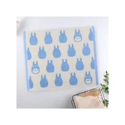 Maison Ghibli Linge De Maison|Tapis de Bain Silhouette Totoro Bleu 50x60 cm - Mon Voisin Totoro