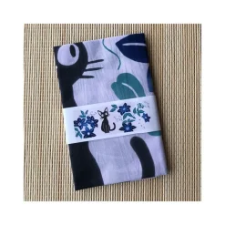 Maison Ghibli Linge De Maison|Textile|Tenugi Jiji Fleurs bleus - Kiki la petite sorcière