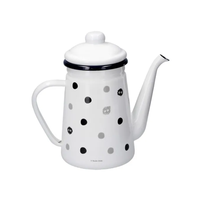 Maison Ghibli Cuisine Et Table|Théière émail Noiraudes 1,1l - Mon Voisin Totoro