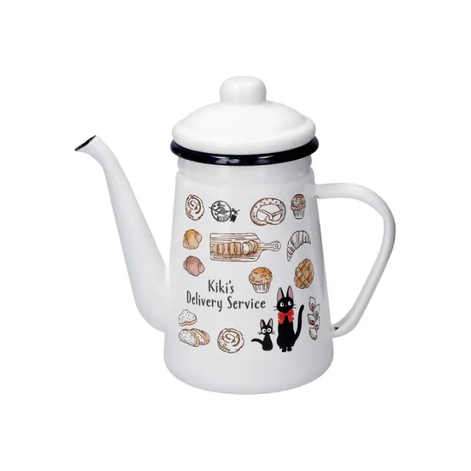Maison Ghibli Cuisine Et Table|Théière émail Viennoiseries 1,1l - Kiki la petite sorcière