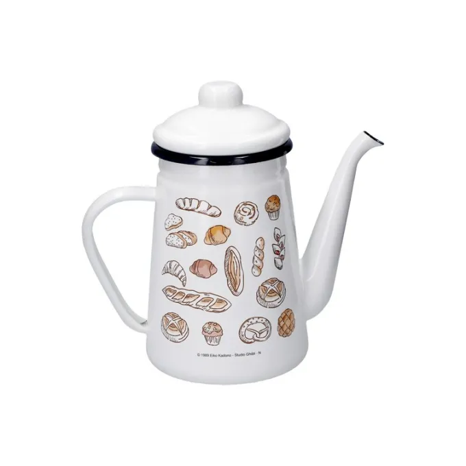Maison Ghibli Cuisine Et Table|Théière émail Viennoiseries 1,1l - Kiki la petite sorcière