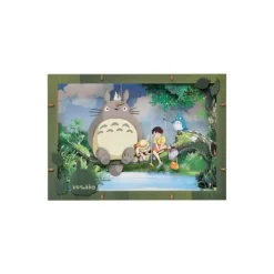 Maison Ghibli Loisirs Créatifs|Théâtre de papier Deluxe Totoro pêche - Mon Voisin Totoro