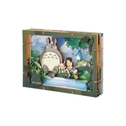 Maison Ghibli Loisirs Créatifs|Théâtre de papier Deluxe Totoro pêche - Mon Voisin Totoro