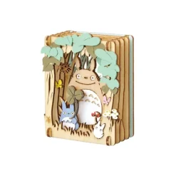 Maison Ghibli Loisirs Créatifs|Théâtre de papier Style bois Totoro Dondoko - Mon Voisin Totoro