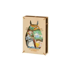 Maison Ghibli Loisirs Créatifs|Théâtre de papier Style bois Silhouette Totoro Gris - Mon Voisin Toto