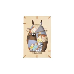 Maison Ghibli Loisirs Créatifs|Théâtre de papier Style bois Silhouette Totoro Gris - Mon Voisin Toto