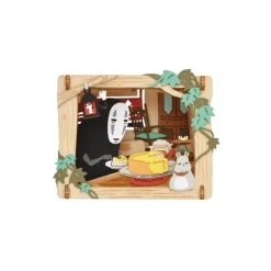 Maison Ghibli Loisirs Créatifs|Théâtre de papier Style bois Dessert en cuisine - Le Voyage de Chihiro