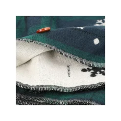 Maison Ghibli Textile|Étole avec accroche Totoro motifs à carreaux - Mon Voisin Totoro