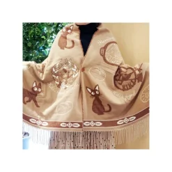 Maison Ghibli Textile|Étole Beige Jiji - Kiki la petite sorcière