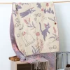 Maison Ghibli Textile|Étole rose Jiji - Kiki la petite sorcière