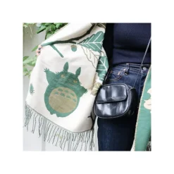 Maison Ghibli Textile|Étole vert foncé Feuilles de chêne - Mon Voisin Totoro