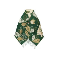 Maison Ghibli Textile|Étole vert foncé Feuilles de chêne - Mon Voisin Totoro