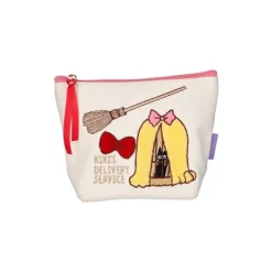 Maison Ghibli Classement|Trousse brodée Jiji en cage - Kiki la petite sorcière