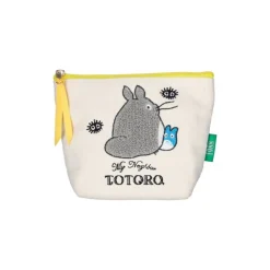Maison Ghibli Classement|Trousse brodée Totoro Gris et Bleu - Mon Voisin Totoro
