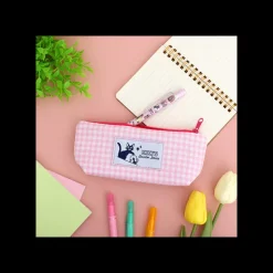 Maison Ghibli Classement|Trousse rose à carreaux - Kiki la petite sorcière