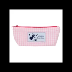 Maison Ghibli Classement|Trousse rose à carreaux - Kiki la petite sorcière