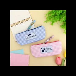 Maison Ghibli Classement|Trousse rose à carreaux - Kiki la petite sorcière