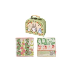 Maison Ghibli Linge De Maison|Valisette Cadeau Totoro Avec 2 Mini-Serviettes - Mon Voisin Totoro
