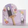 Maison Ghibli Accessoires|Éventail Bambou & Enveloppe No Face avec Fleur - Le Voyage de Chihiro