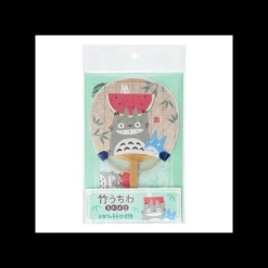 Maison Ghibli Accessoires|Éventail Bambou & Enveloppe Totoro avec Pastèque - Mon Voisin Totoro