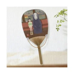 Maison Ghibli Accessoires|Éventail Bambou Chihiro & No Face dans le train - Le Voyage de Chihir