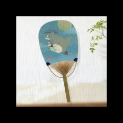 Maison Ghibli Accessoires|Éventail Bambou Totoro Volant - Mon Voisin Totoro