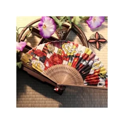Maison Ghibli Accessoires|Éventail Fleurs d’Unabara - Le Voyage de Chihiro