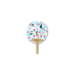 Maison Ghibli Accessoires|Éventail Japonais Bambou Damiers – Le Voyage de Chihiro