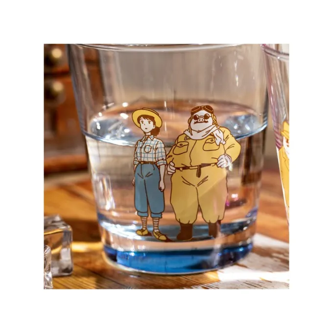 Maison Ghibli Cuisine Et Table|Verre décoré Marco & Fio - Porco Rosso