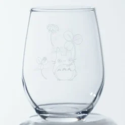 Maison Ghibli Cuisine Et Table|Verre gravé Totoro et trèfle blanc - Mon Voisin Totoro